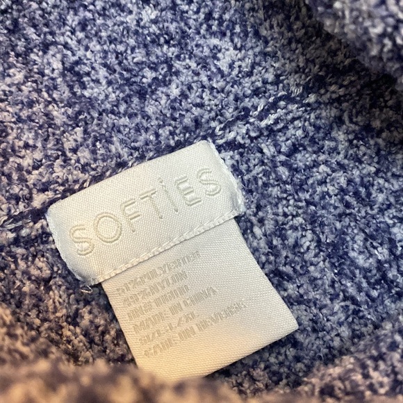 Softies Marshmallow Slouch Turtleneck Lounger Dress Gown -  L / XL Navy - Picture 4 of 15